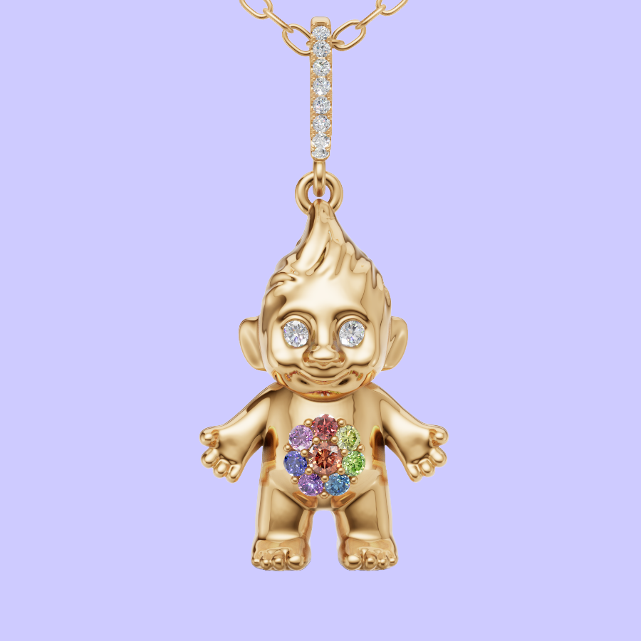 Rainbow Gemling Charm